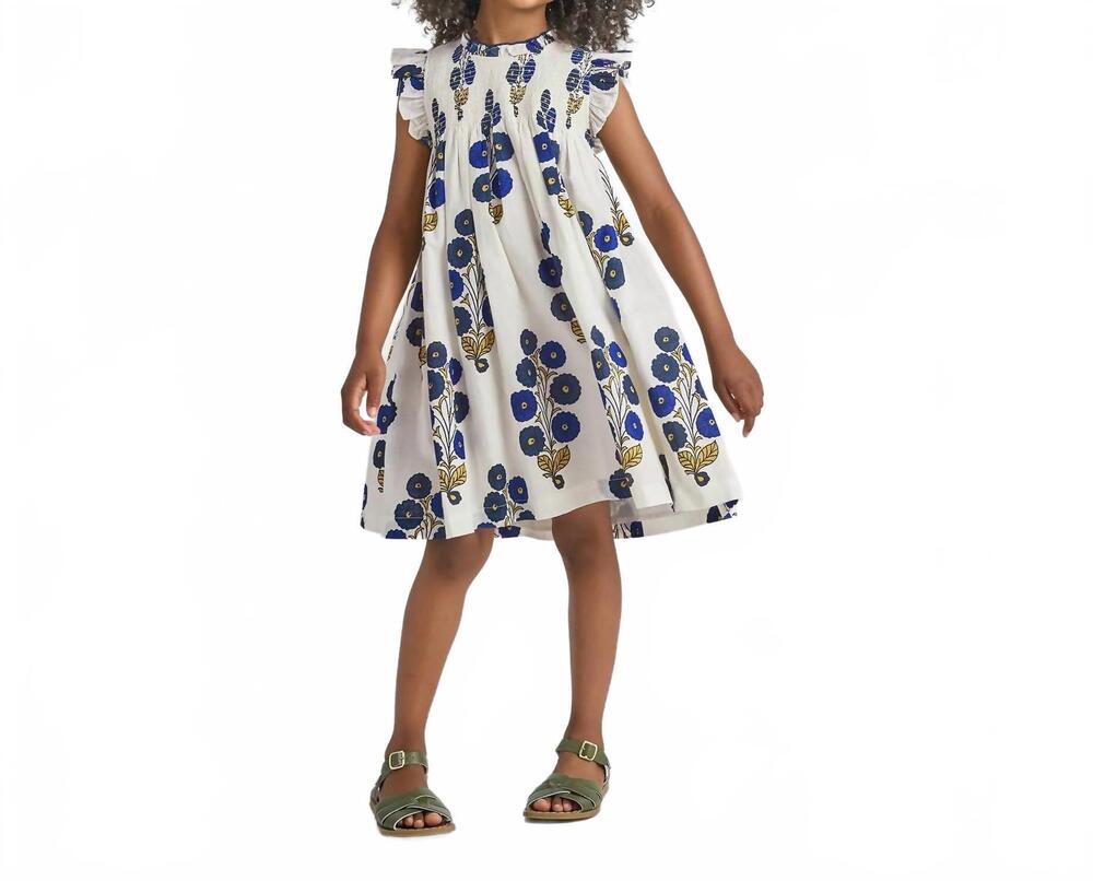 NEW PINK CHICKEN girls stevie dress in navy buttercup floral